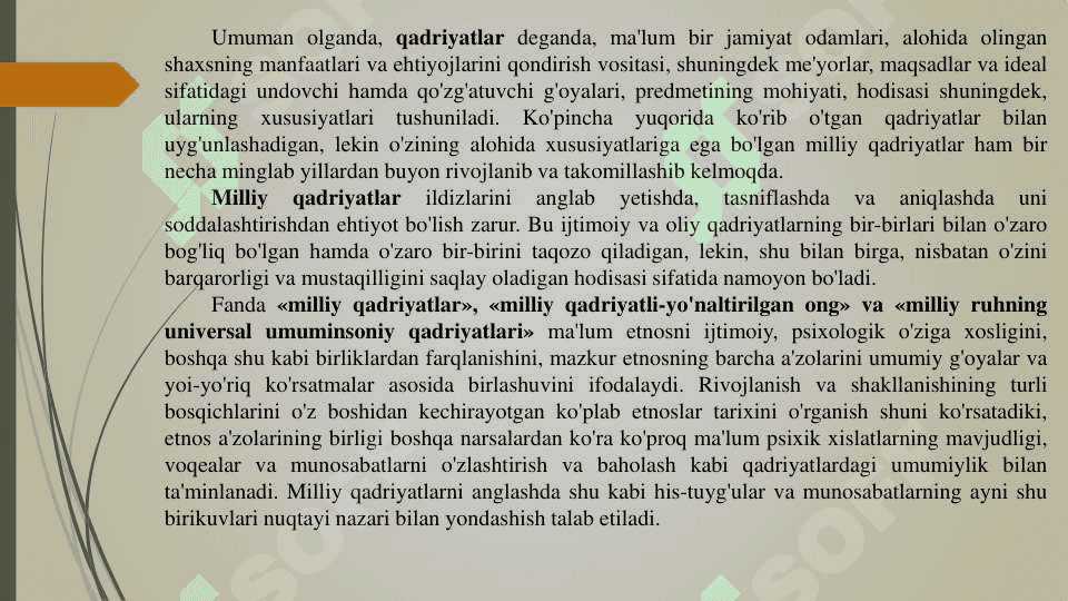 O'ZBEKISTONDA DEMOKRATIK JAMIYAT QURISHNING MILLIY VA UMUMINSONIY DEMOKRATIK TAMOYILLARI 8