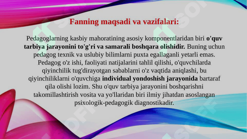 Tarbiya diagnostikasining maqsadi, vazifalari hamda funksiyalari 4