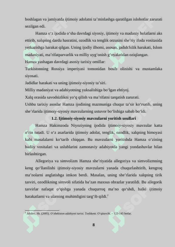 Hamzaning ijtimoiy-siyosiy lirikasi 8