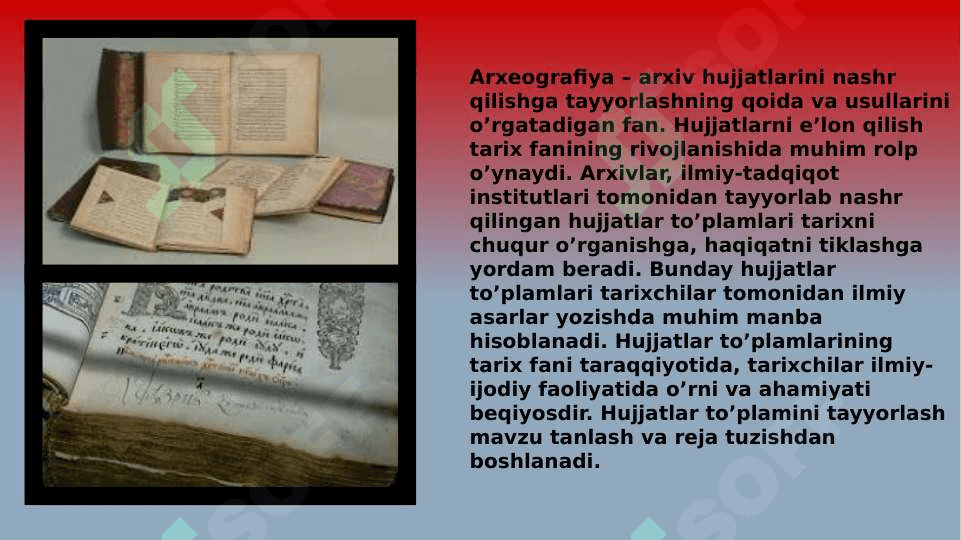 Arxeografik to’plam 2