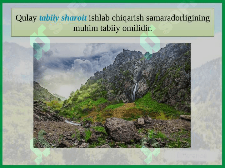 O‘ZBEKISTONNING TABIIY SHAROITI VA TABIIY BOYLIKLARI 3