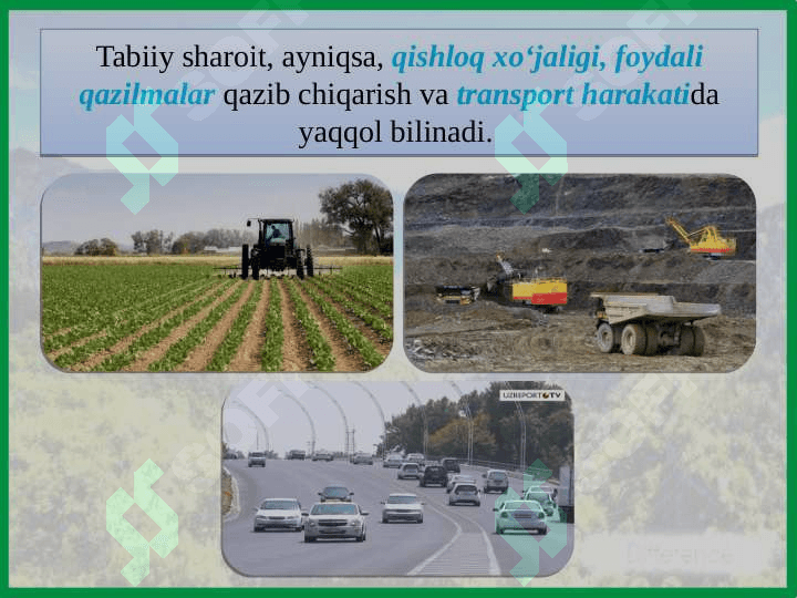 O‘ZBEKISTONNING TABIIY SHAROITI VA TABIIY BOYLIKLARI 4