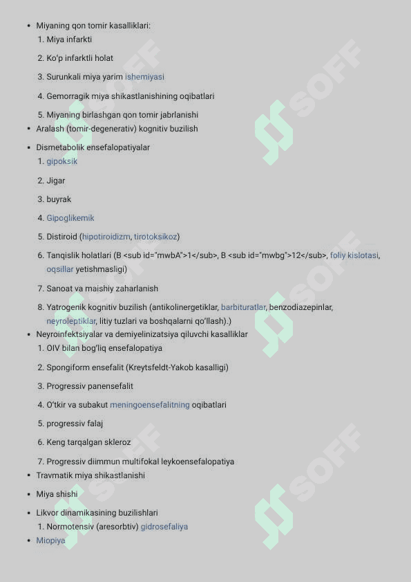 Kognitiv buzilishlar 3