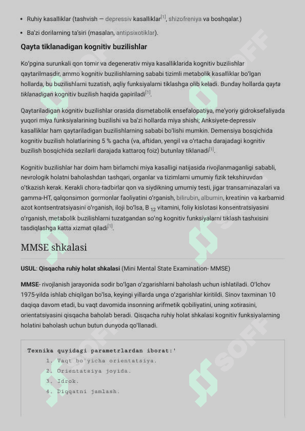 Kognitiv buzilishlar 4