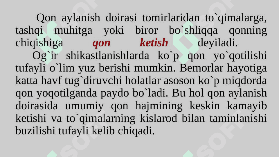 Qon ketish turlari. Qon ketishini to`xtatish usullari. 3