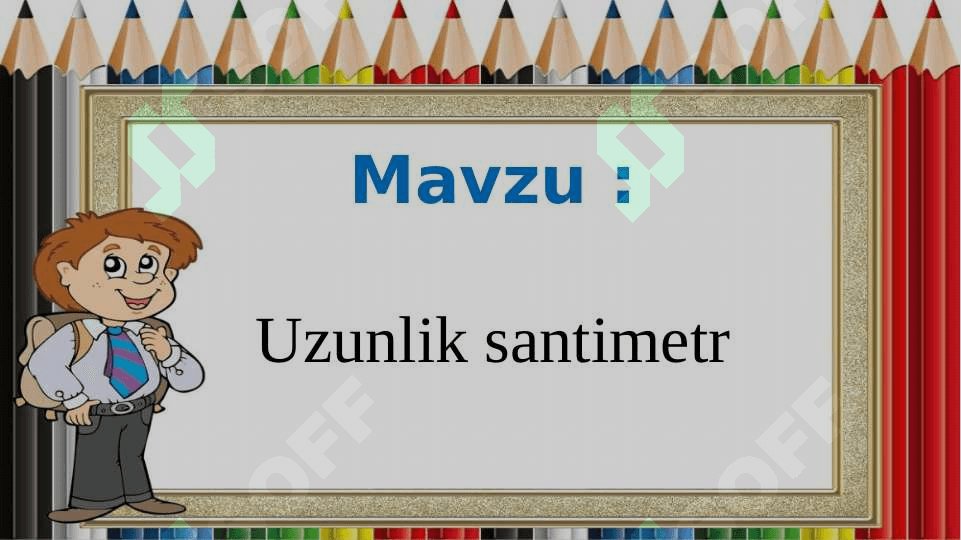 1-sinf matematika  uzunlik santimetr 2
