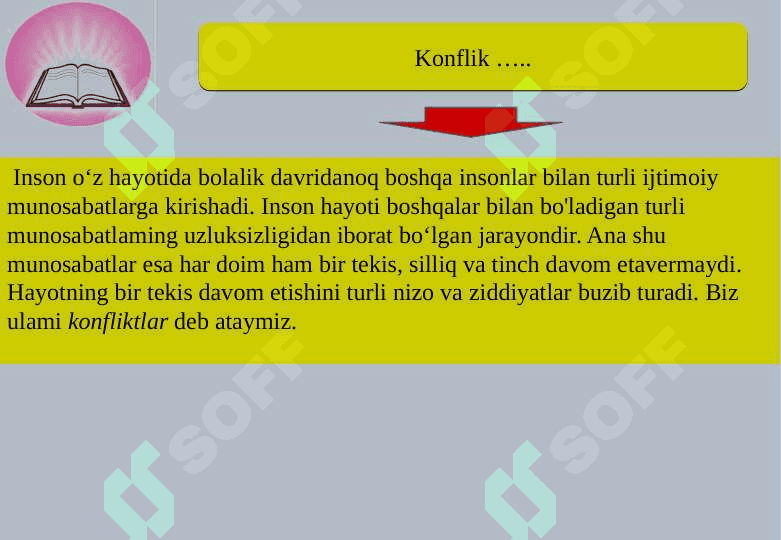 Pedagogik konfiliktologiyaning mohiyati,     obyekti,predmeti, maqsad,vazifalari va fan sifatida paydo bo‘lishi. 5