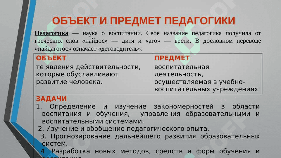 Предмет и задачи педагогики. Методология научно-педагогических исследований  и методы исследования 2