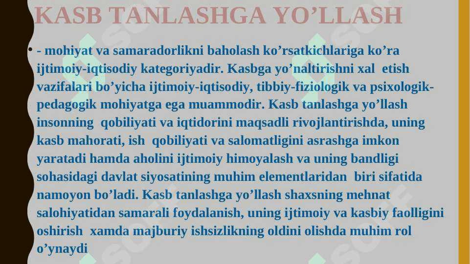 Kasb tanlashga yo’llashning mohiyati va mazmuni 3