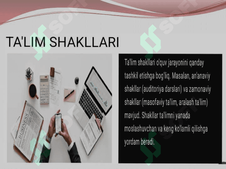 Ta'lim shakllari, metodi va vositalari tasnifi 3