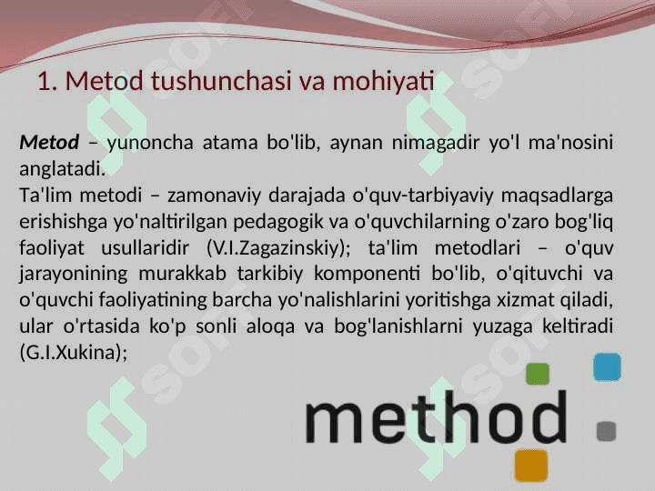 Ta'lim shakllari, metodi va vositalari tasnifi 5