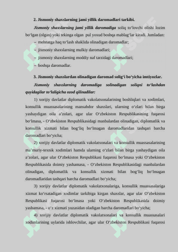 JISMONIY SHAXSLARDAN  OLINADIGAN  DAROMAD  SOLIG‘I 3