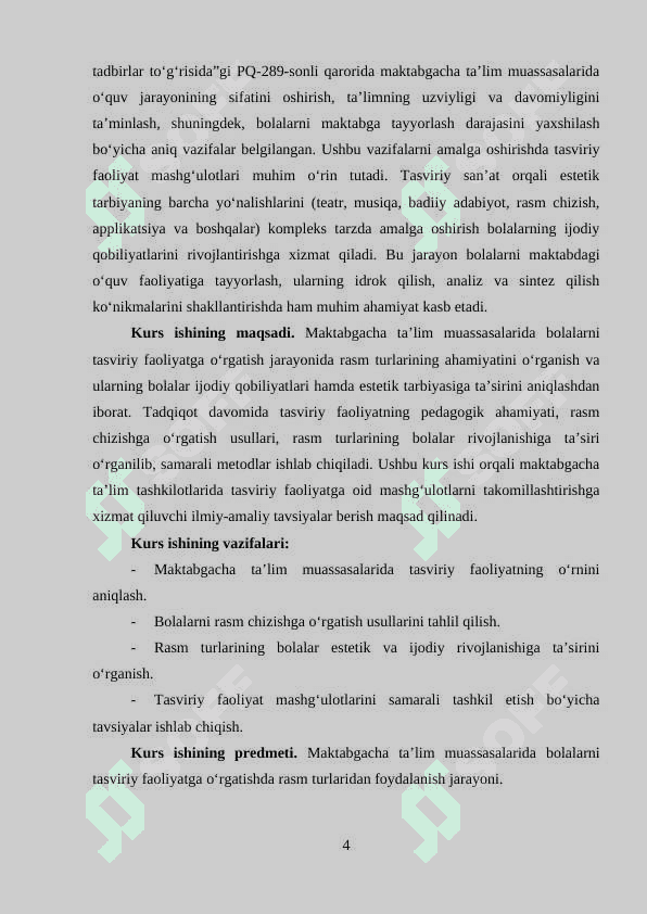 Maktabgacha ta’lim muassasasida bolalarni tasviriy faoliyatga o‘rgatishda rasm turlari 3