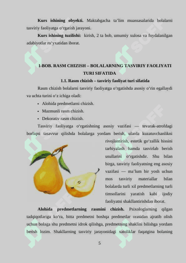 Maktabgacha ta’lim muassasasida bolalarni tasviriy faoliyatga o‘rgatishda rasm turlari 4