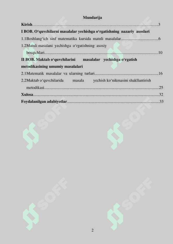 Umumiy o’rta ta’lim maktablarida matematikani o’qitishda matnli  masalalarning о‘qitish metodikasi 2