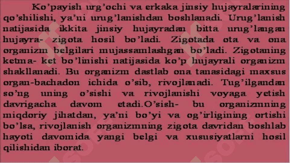 Ko‘payish organlari Ko‘payishning ahamiyati 4