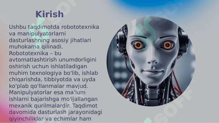 Robototexnik manipulyatorlarni dasturlash 2