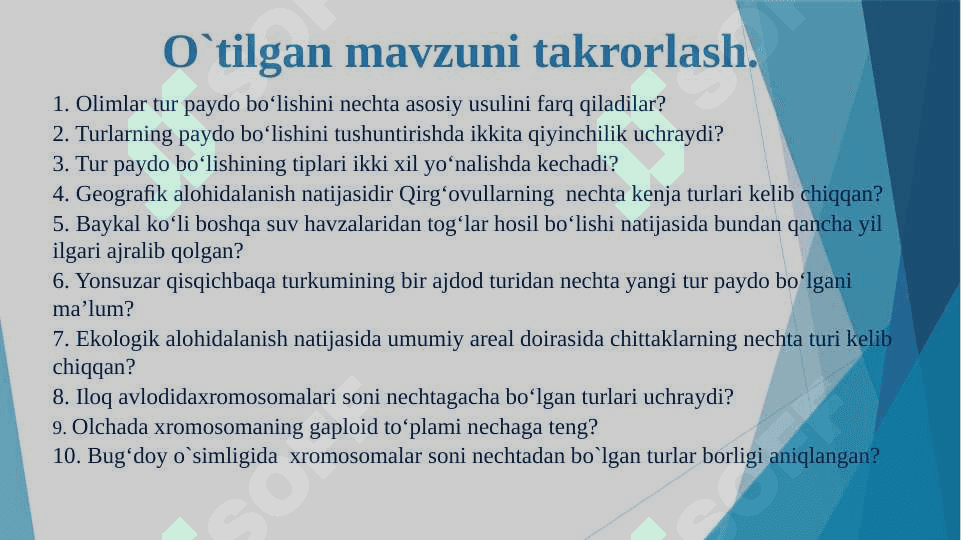 Evolyutsiyani isbotlashda molekulyar biologiya, sitologiya,embriologiya fanlari dalillari 2