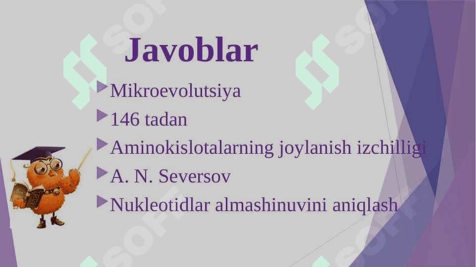 Evolyutsiyani isbotlashda solishtirma anatomiya, poleontologiya fanlari dalillari 3