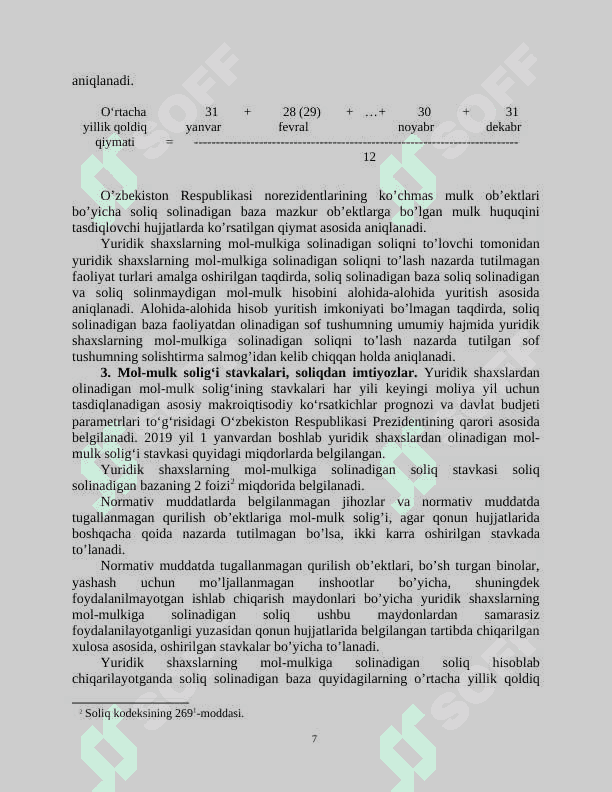 mol mulk solig'i 7