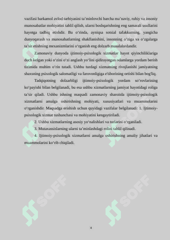 Sotsial psixologik xizmat yo’nalishlari 4