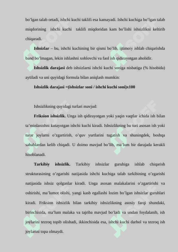 Iqtisodiy tebranishlar. Ishsizlik. 5