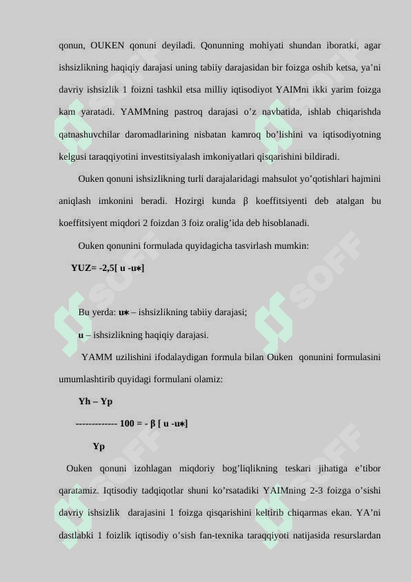 Iqtisodiy tebranishlar. Ishsizlik. 8