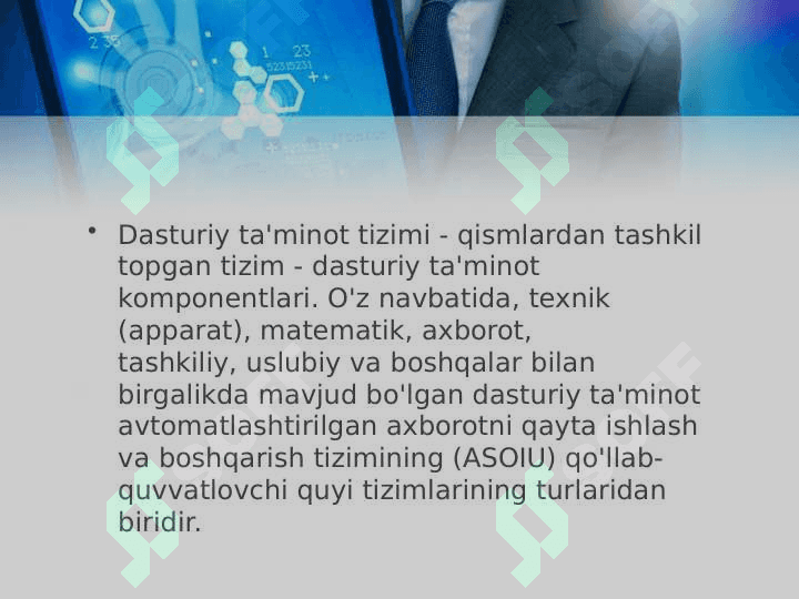 Texnik va dasturiy taʼminot 5