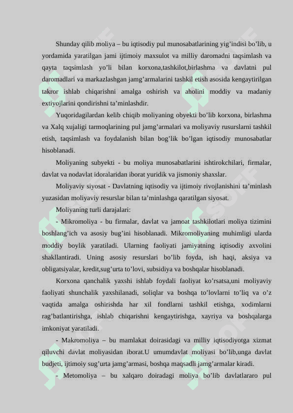 Moliyaviy boshqaruv organlari va               ularning vazifalari. 3