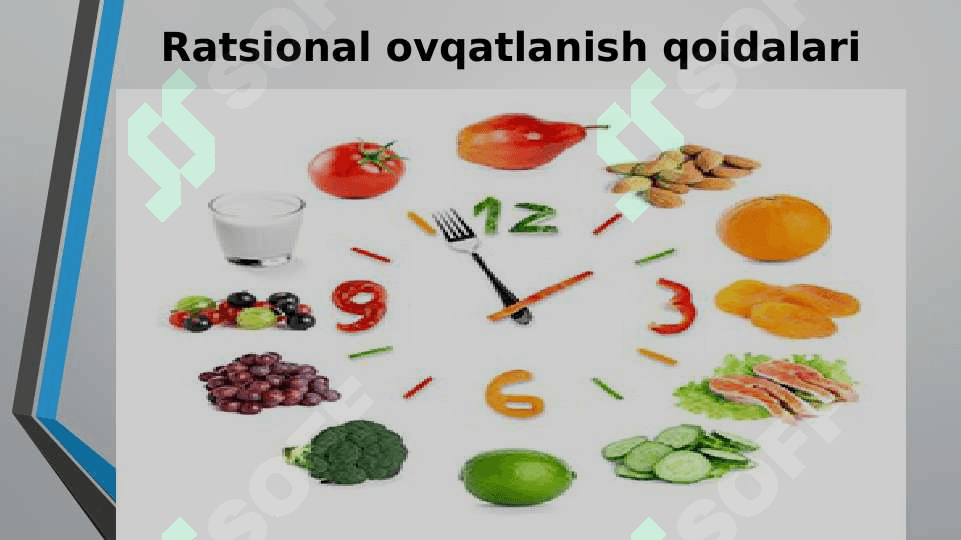 RATSIONAL OVQATLANISH,KUNLIK OVQAT RATSIONI TUZISH 4