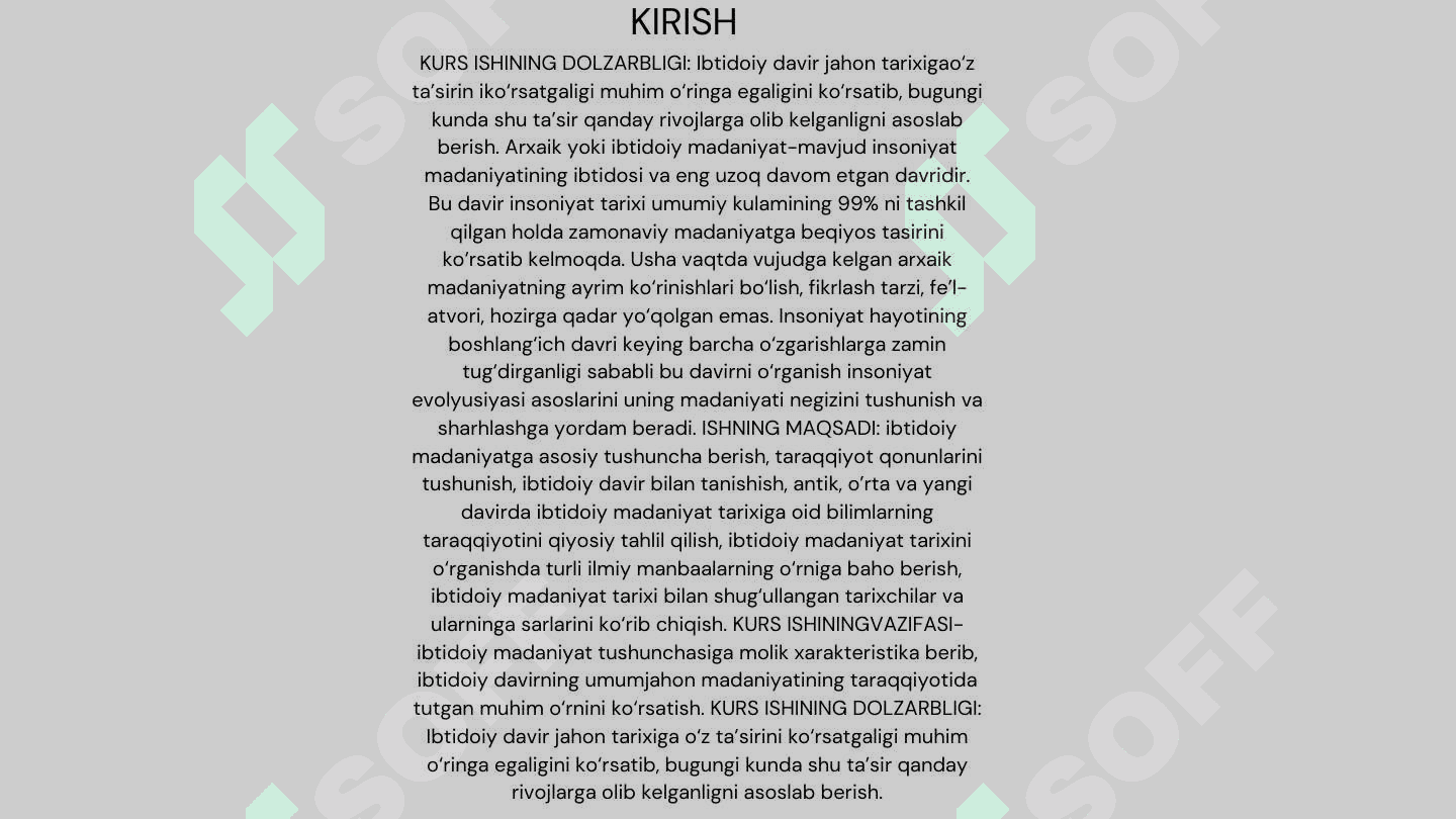 ibtidoiy jamyat tuzumida modiy madanyat 3