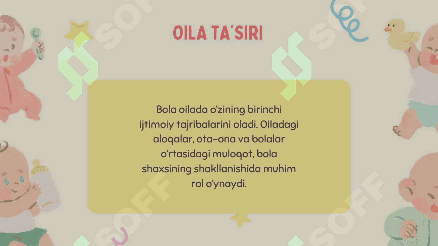 Bolaning sotsiumda rivojlanishi 5