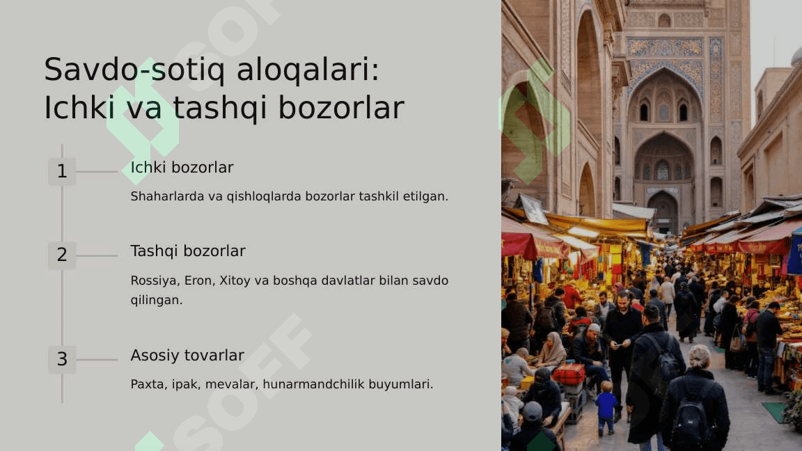 Buxoro amirligi ijtimoyi iqtisodiy hayoti 8
