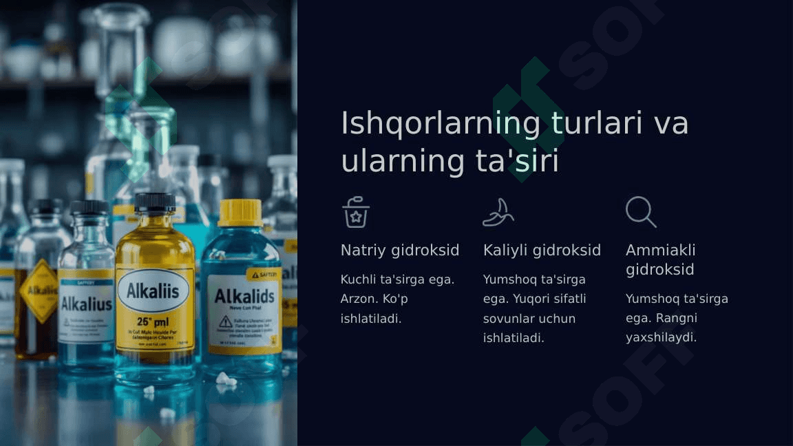 Moylarni kislota va ishqor bilan tozalash 8