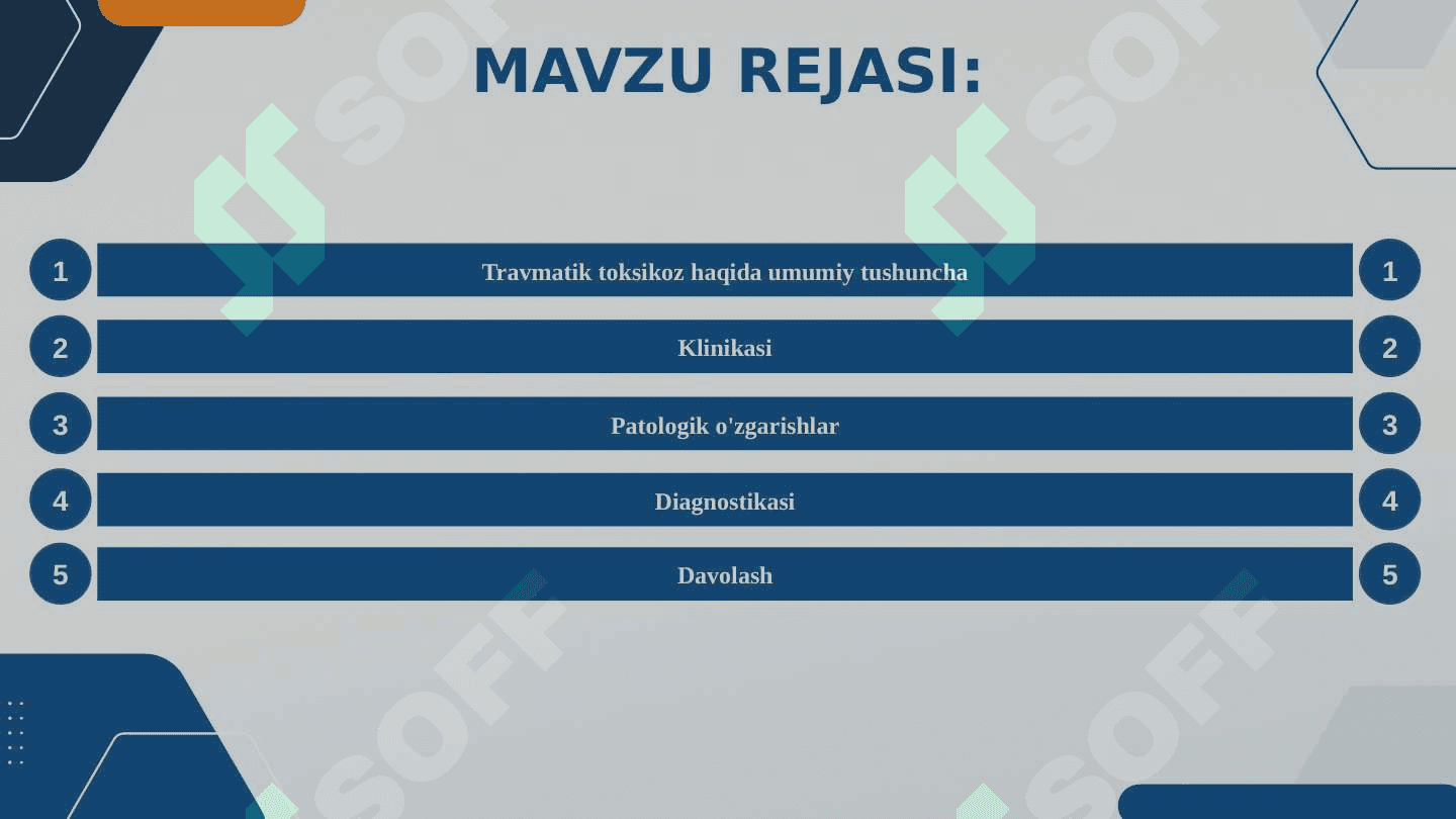 Travmatik toksikoz (to‘qimalarning uzoq ezilish sindromi, krash-sindrom) 2
