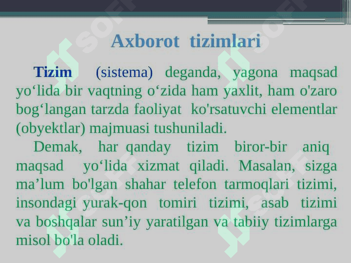 Qurilishda axborot tizimlari 3
