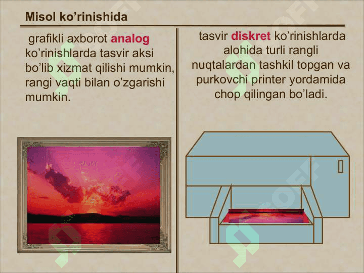 Kompyuter grafikasi tushunchasi 6