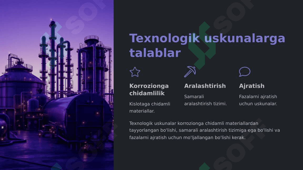 Moylarni sulfat kislotasi bilan tozalash 8