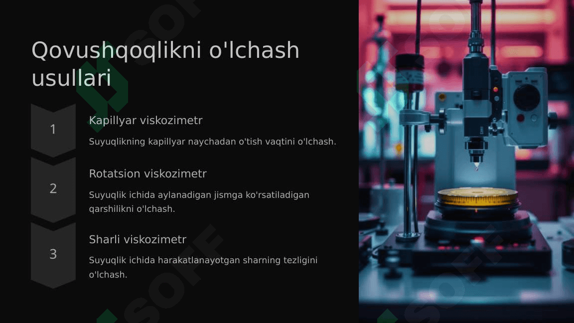 Surkov moylarining qovushqoqlik xossalari 4
