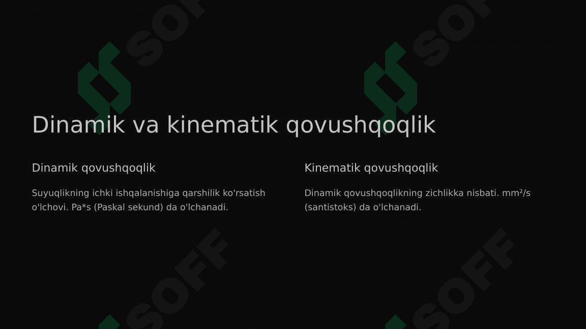 Surkov moylarining qovushqoqlik xossalari 5