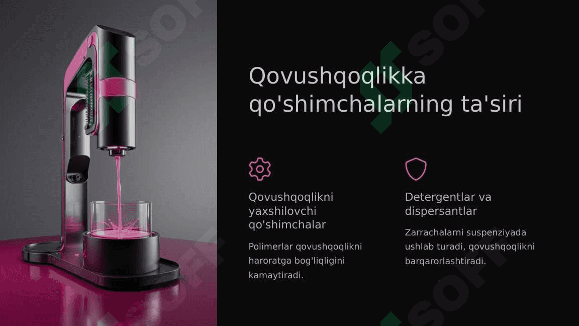 Surkov moylarining qovushqoqlik xossalari 8