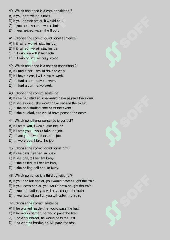 Ingliz tili test 6