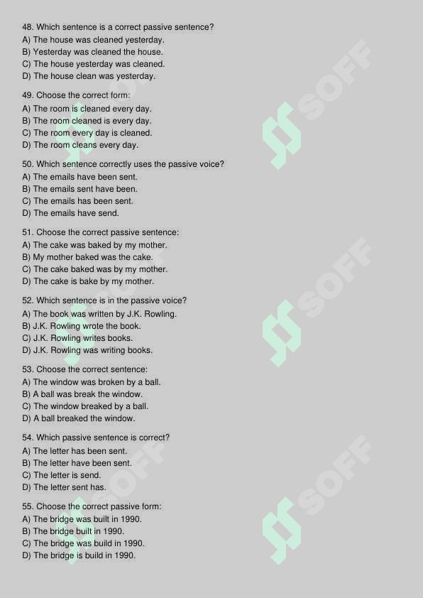 Ingliz tili test 7