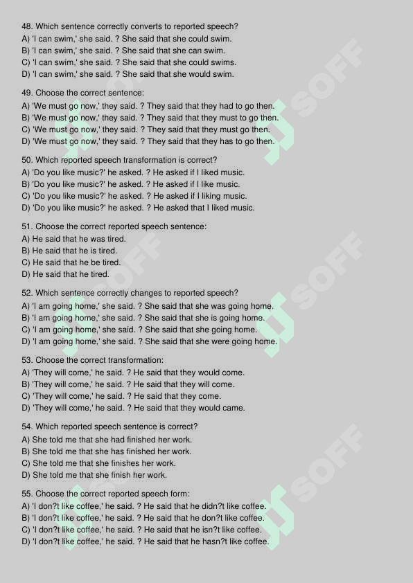 Ingliz tili test 7