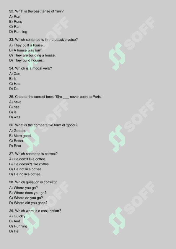 Ingliz tili test 5