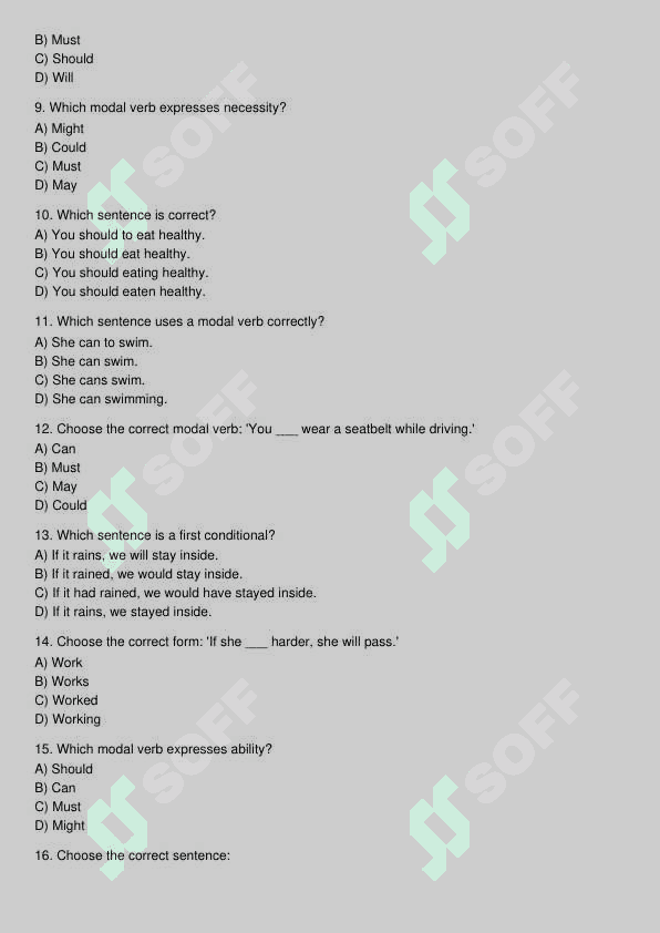 Ingliz tili test 2