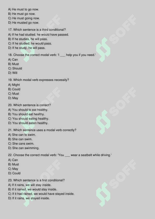 Ingliz tili test 3