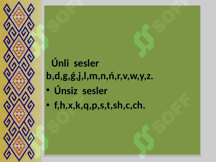 Dawıssız sesler 4