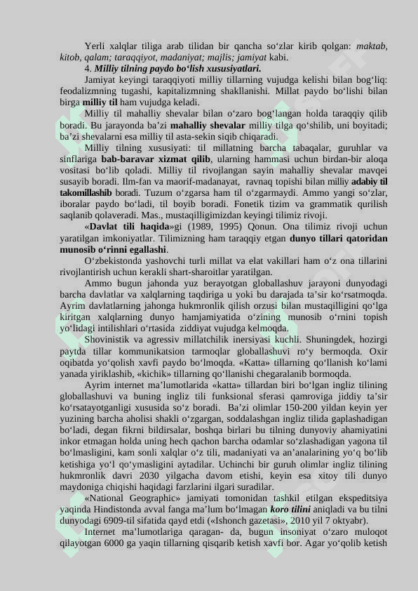 TILSHUNOSLIKNING SHAKLLANISHI VA TARAQQIYOTI 2