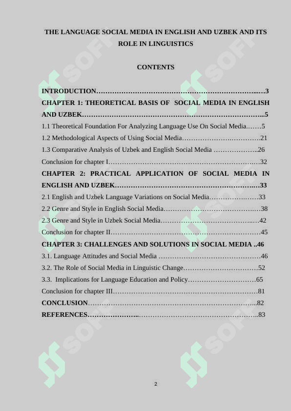 THЕ LАNGUАGЕ SОCIАL MЕDIА IN ЕNGLISH АND UZBЕK АND ITS RОLЕ IN LINGUISTICS 2